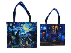 Torba śniadaniowa z tw. sztucznego - inspirowana malarswtem V. van Gogh (CARMANI)
