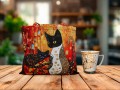 Torba śniadaniowa z tw. sztucznego - Inspirowana malarstwem G. Klimt (CARMANI)