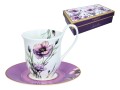 Filiżanka ze spodkiem  220ml - L. Lozano, Lady`s Floral Symphony (CARMANI)