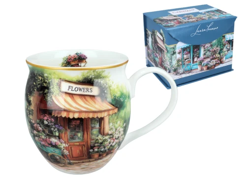 Kubek beczka 475ml - L. Lozano, Atelier kwiatowe (CARMANI)
