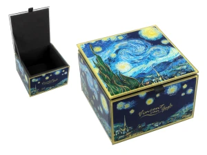 Szkatułka szklana na biżuterię - V. van Gogh, Gwiaździsta Noc (CARMANI)