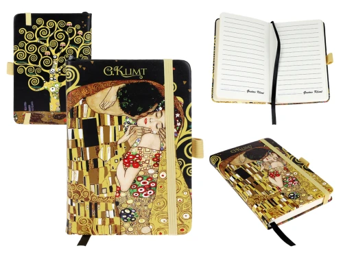 Notes A6 - G. Klimt, Pocałunek + Drzewo (CARMANI)