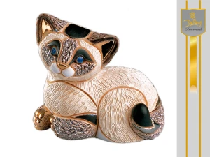 Kotek syjamski, ceramiczna figurka (DE ROSA)