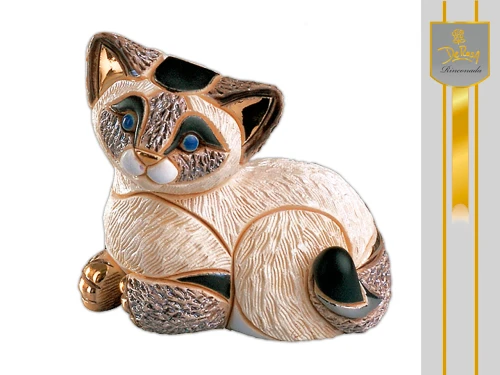 Kotek syjamski, ceramiczna figurka (DE ROSA)