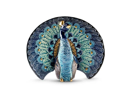 Paw niebieski, ceramiczna figurka (DE ROSA)