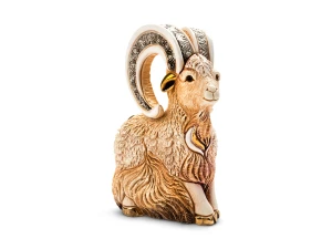 Kozioł biały, ceramiczna figurka (DE ROSA)