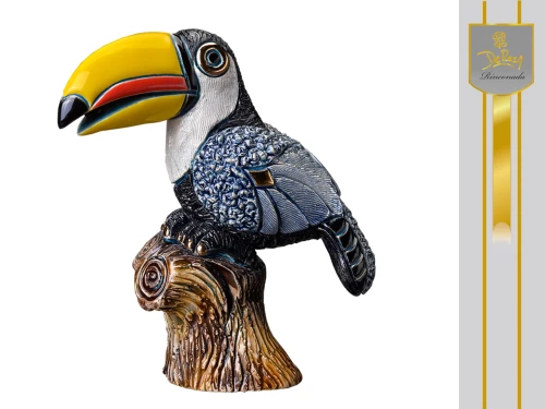 Tukan, ceramiczna figurka (DE ROSA)