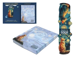 Kpl. Notes magnetyczny i magnes - Inspirowane malarstwem V. van Gogh (CARMANI)