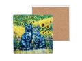 Kpl. 4 Podkładek ceramicznych pod kubek inspirowanych malarstwem V. van Gogh (CARMANI)
