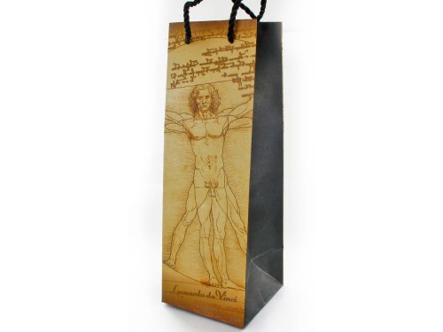 Carmani, torba - L.Da Vinci - Czlowiek Witruwiański 35x15x15