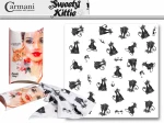Carmani, chusta - apaszka Cat Black