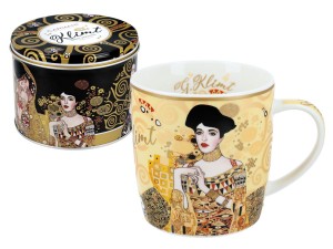 Carmani, kubek w puszce - G. Klimt. Adela - kremowe tło