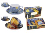 Carmani, kpl. 2 filiżanek ze spodkami - Van Gogh. Taras kawiarni nocą i Gwiaździsta Noc