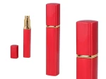 Atomizer - pojemnik karbowany na perfumy/płyn antybakteryjny - czerwony