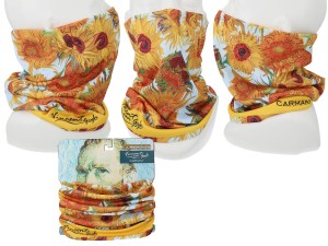 Komin/chusta - alternatywa maseczki - V. Van Gogh. S┼éoneczniki (CARMANI)